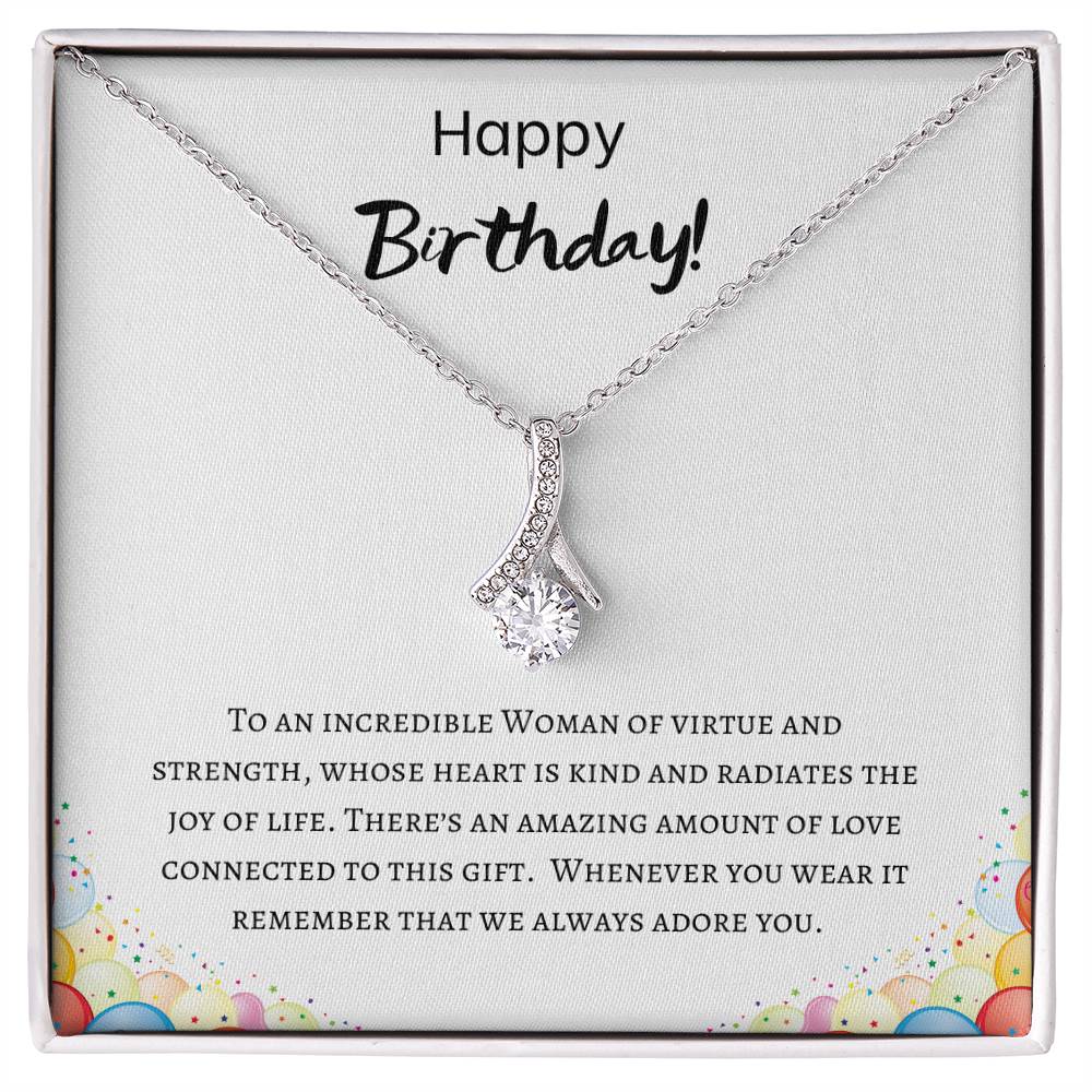 Happy Birthday - Incredible Woman - Alluring Beauty Necklace