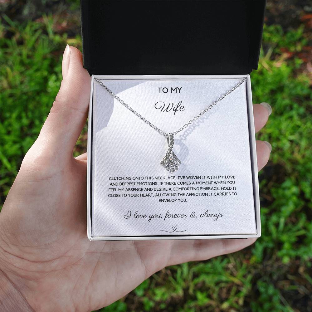 To My Wife - Woven With Love - Alluring Beauty Necklace - Love You Forever