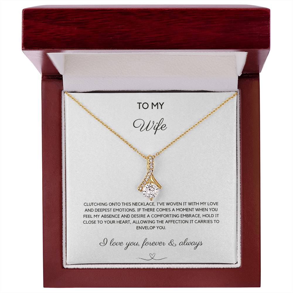 To My Wife - Woven With Love - Alluring Beauty Necklace - Love You Forever