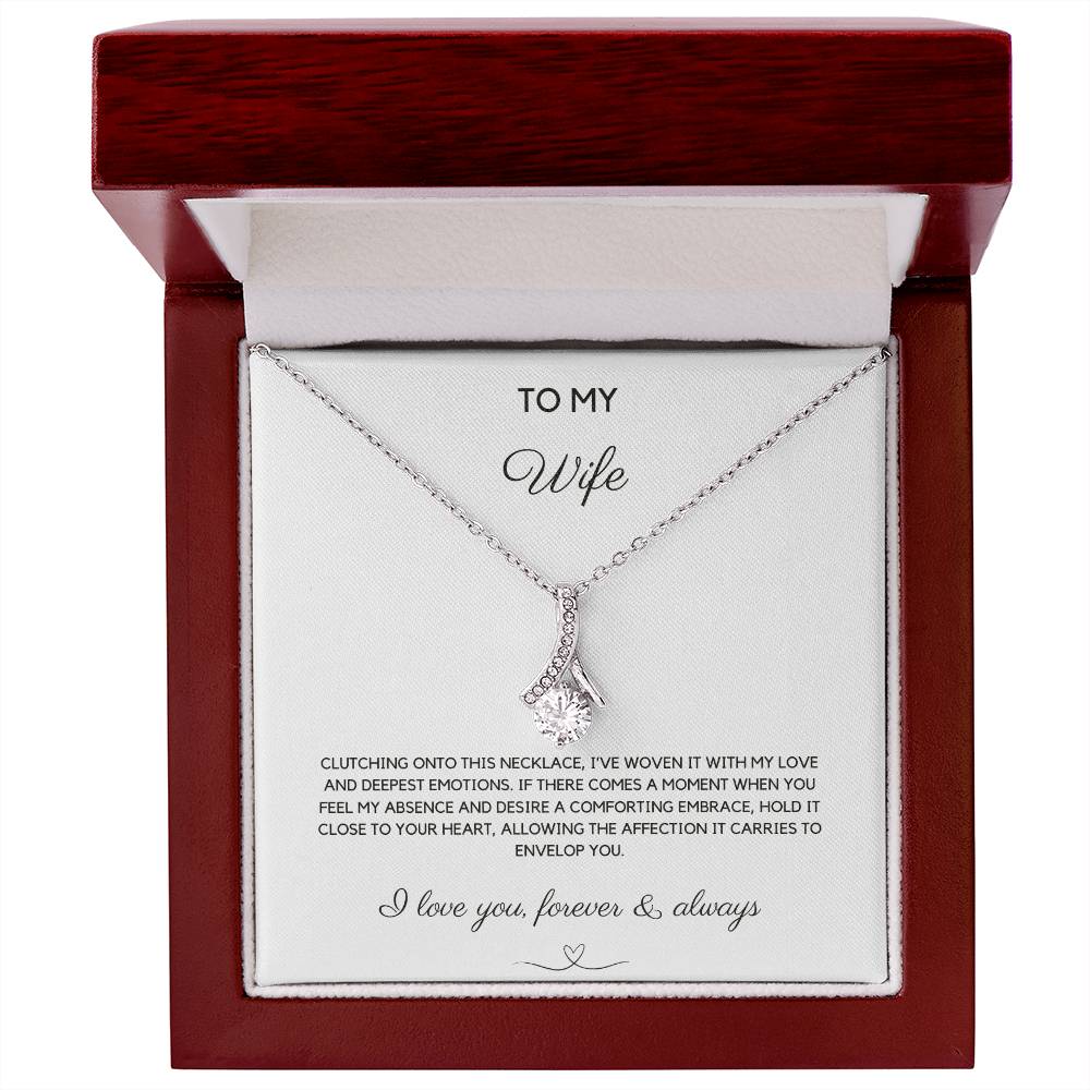 To My Wife - Woven With Love - Alluring Beauty Necklace - Love You Forever