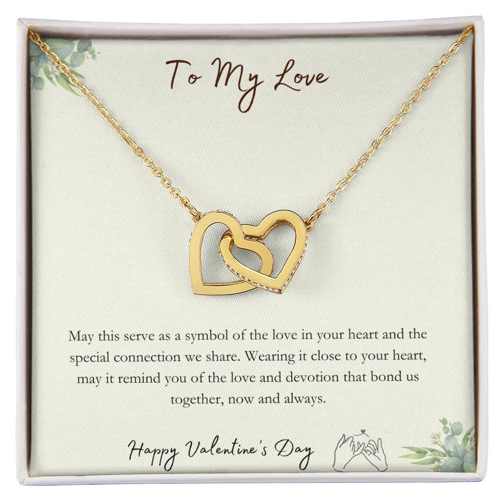 To My Love - Special Connection - Interlocking Necklace - Happy Valentine's Day