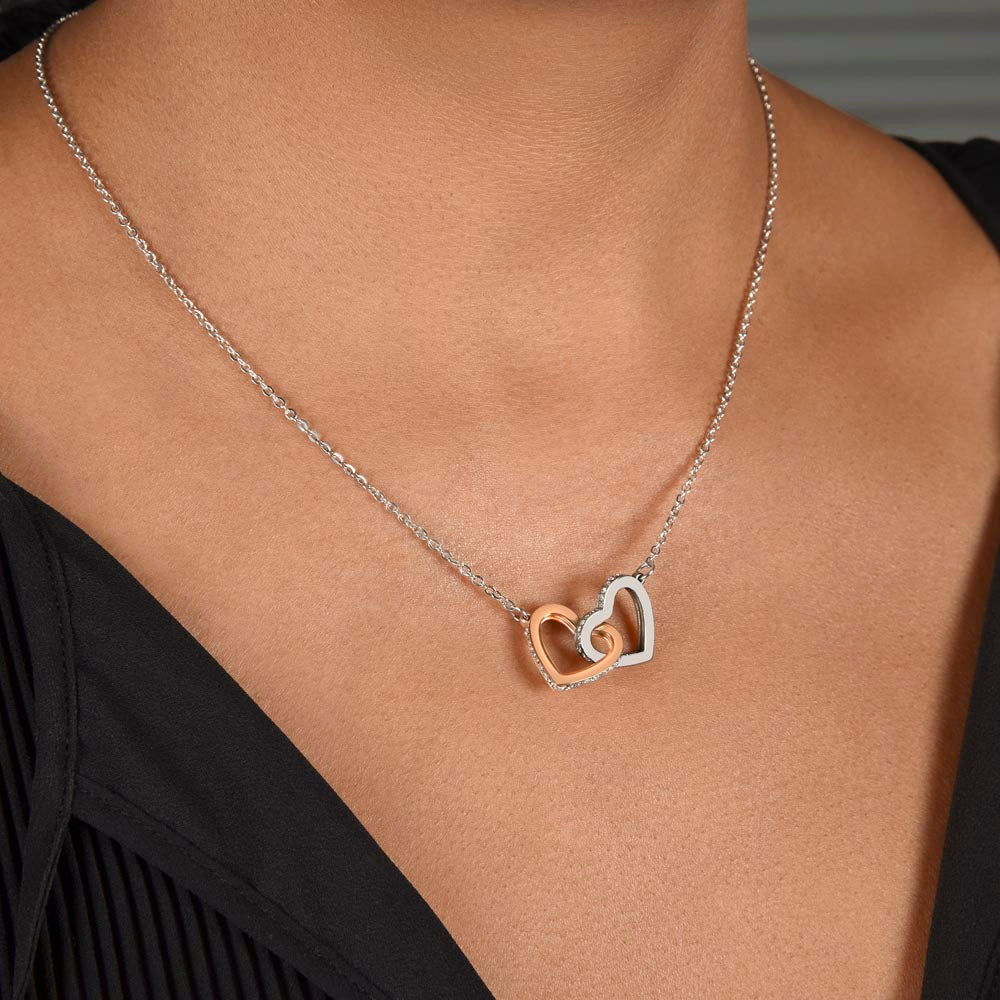 To My Daughter - Infused Love - Interlocking Necklace - Love Dad