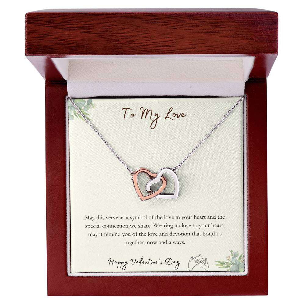 To My Love - Special Connection - Interlocking Necklace - Happy Valentine's Day