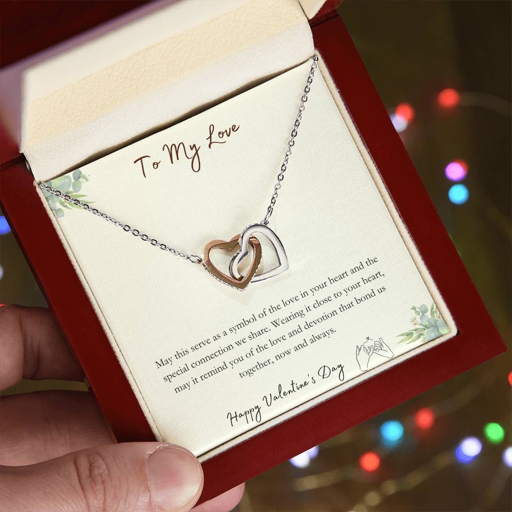 To My Love - Special Connection - Interlocking Necklace - Happy Valentine's Day