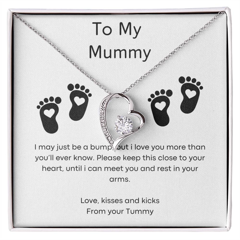 To My Mummy - Small Bump - Forever Love Necklace