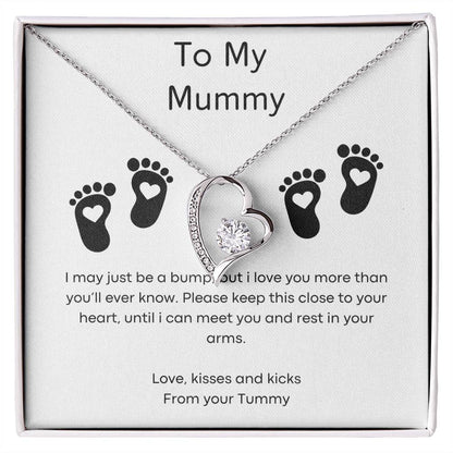 To My Mummy - Small Bump - Forever Love Necklace