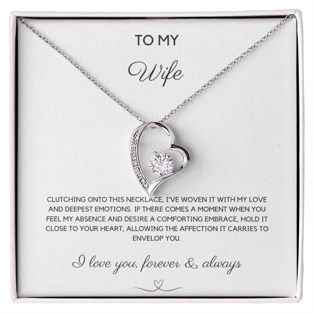 To My Wife - Woven With Love - Forever Love Necklace - Love You Forever