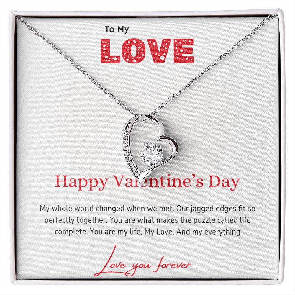 To My Love - Perfectly Together - Forever Love Necklace - Love You Forever