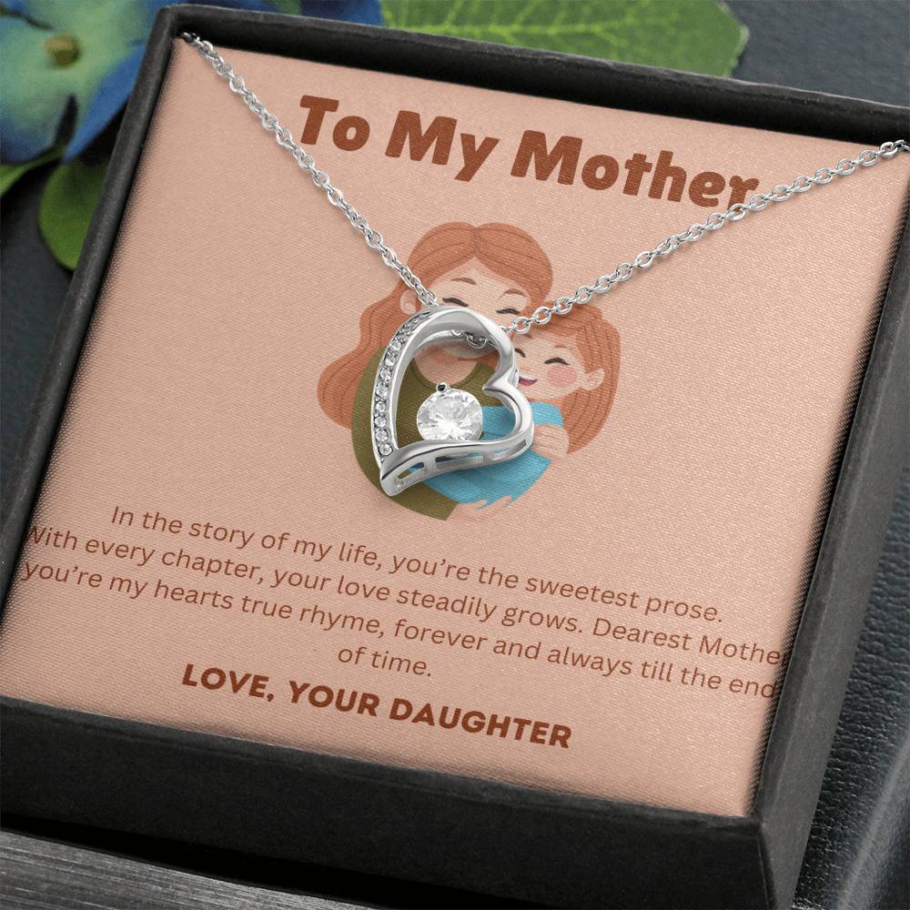 To My Mother - Dearest Mother - Forever Love Necklace - Love Your Daughter