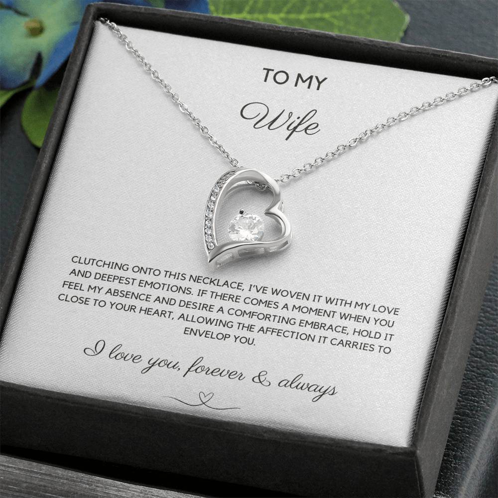 To My Wife - Woven With Love - Forever Love Necklace - Love You Forever