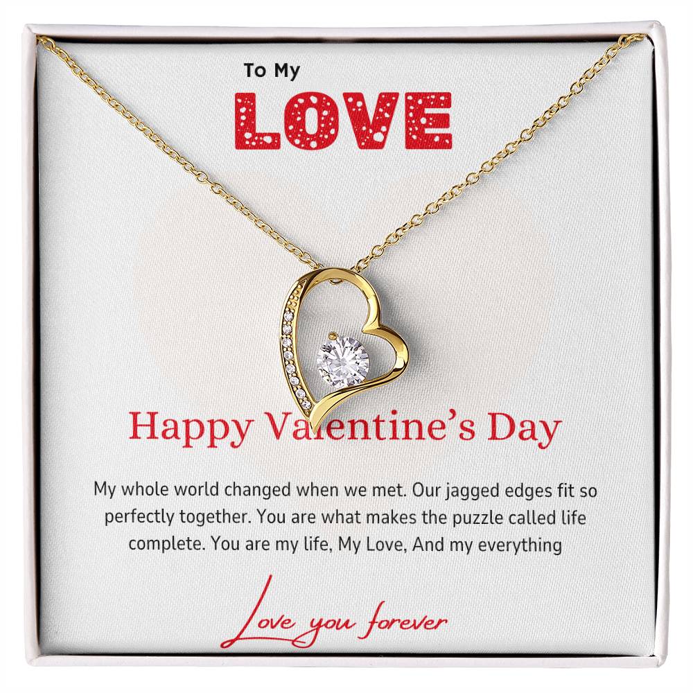 To My Love - Perfectly Together - Forever Love Necklace - Love You Forever